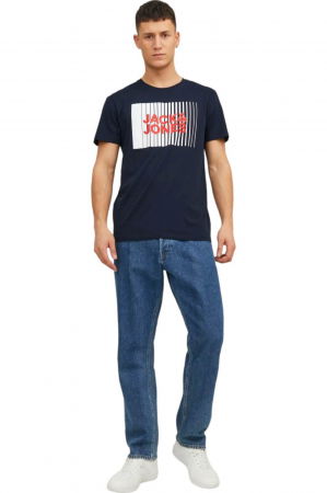 Tricou JACK &JONES Corp Logo - 12233999-Navy Blazer [4]