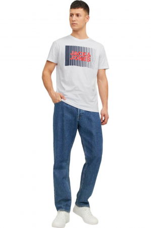 Tricou JACK &JONES Corp Logo - 12233999-White [4]