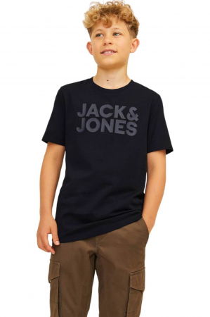 Tricou JACK &JONES Corp Logo JNR - 12152730-Black [3]