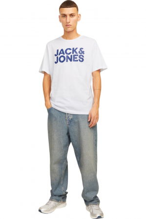 Tricou JACK &JONES Corp Logo LP Multipack - 3 tricouri - 12191762-White [5]