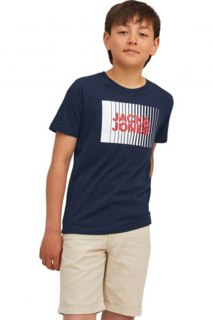 Tricou JACK &JONES Corp Logo Play JNR - 12237411-Navy Blazer [2]