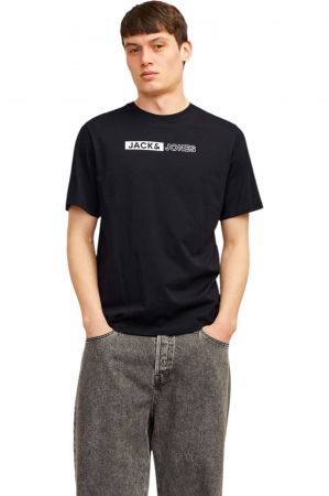 TRICOURI - Tricou JACK &JONES Corp Logo Play5 - 12233999-Black P5