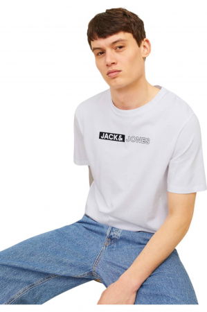 Tricou JACK &JONES Corp Logo Play5 - 12233999-White P5 [2]