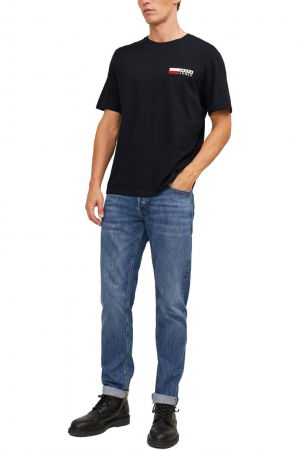 Tricou JACK &JONES Corp Logo Small Print - 12233999-Black SP [3]