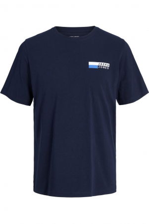 TRICOURI - Tricou JACK &JONES Corp Logo Small Print - 12233999-Navy Blazer SP