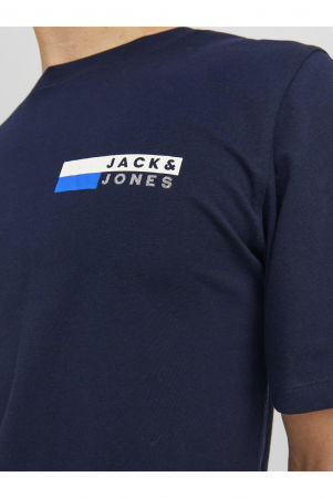 Tricou JACK &JONES Corp Logo Small Print - 12233999-Navy Blazer SP [2]