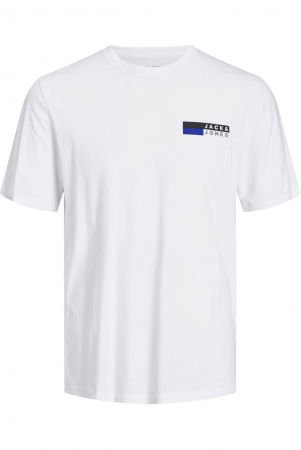 BĂRBAŢI - Tricou JACK &JONES Corp Logo Small Print - 12233999-White SP