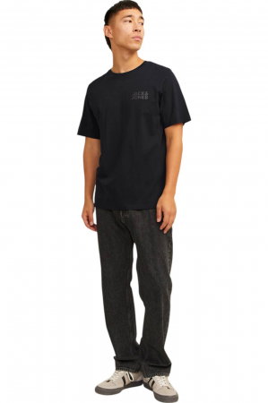 Tricou JACK &JONES Corp Logo Small Print B - 12151955-Black-SPB [3]