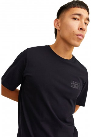 Tricou JACK &JONES Corp Logo Small Print B - 12151955-Black-SPB [2]