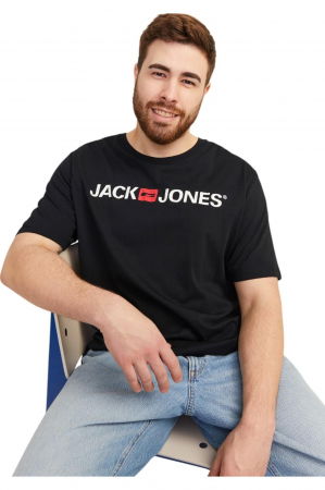 Tricou JACK &JONES Corp Logo SS PLS - 12184987-Black [3]