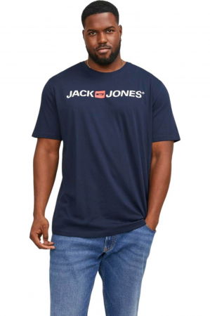 Tricou JACK &JONES Corp Logo SS PLS - 12184987-Navy Blazer [0]