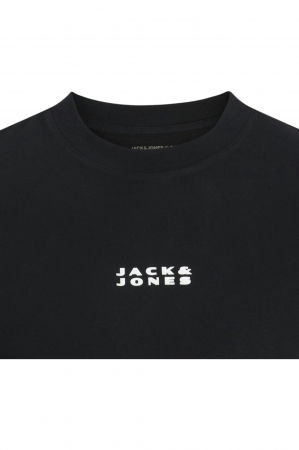 Tricou JACK &JONES Costance Minimal Text - 12282875-Black [1]