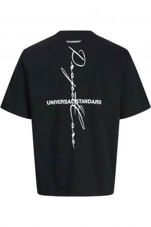 Tricou JACK &JONES Cover Script Back PLS - 12288178-Black [1]