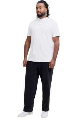 Tricou JACK &JONES Cover Script Back PLS - 12288178-Bright White [4]