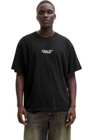 BĂRBAŢI - Tricou JACK &JONES Crest Back Print - 12286090-Black