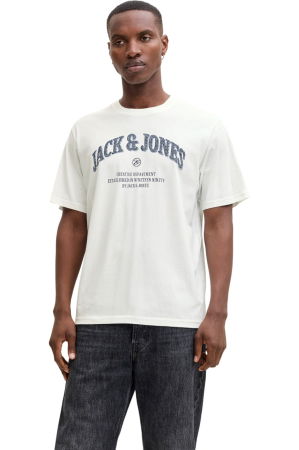 BĂRBAŢI - Tricou JACK &JONES Denver Graphic - 12291213-Cloud Dancer