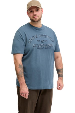 BĂRBAŢI - Tricou JACK &JONES Denver Graphic SS PLS - 12294518-Blue Mirage