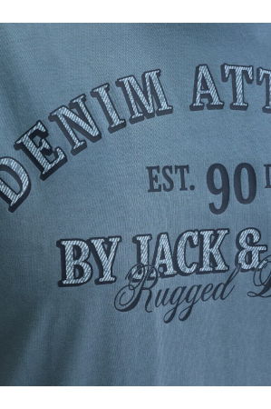 Tricou JACK &JONES Denver Graphic SS PLS - 12294518-Blue Mirage [2]