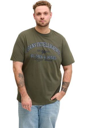 BĂRBAŢI - Tricou JACK &JONES Denver Graphic SS PLS - 12294518-Dusty Olive