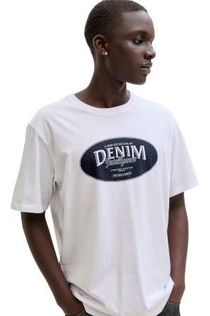 Tricou JACK &JONES Dover Denim - 12290417-White [3]