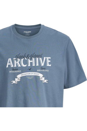 Tricou JACK &JONES Dover Denim PLS - 12294516-Blue Mirage [3]