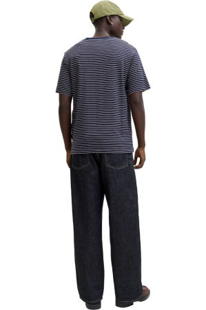 Tricou JACK &JONES Dover Striped - 12288015-Navy Blazer [1]