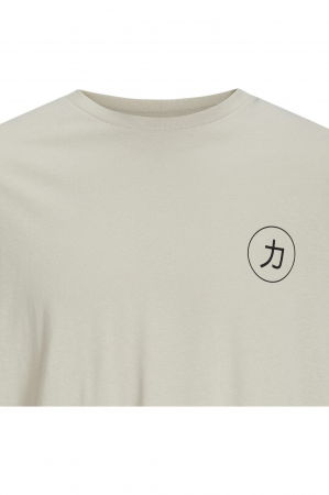 Tricou JACK &JONES Dragon Back Print - 12273504-Moonbeam [2]