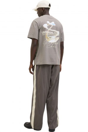 Tricou JACK &JONES Dynamic Dust - 12273867-Gray Flannel [1]