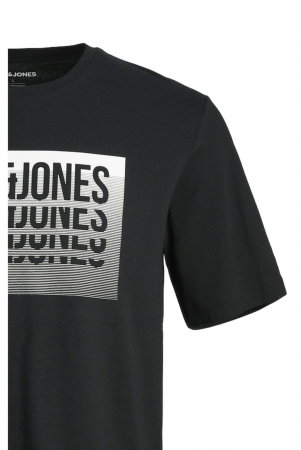 Tricou JACK &JONES Flint - 12248614-Black [2]