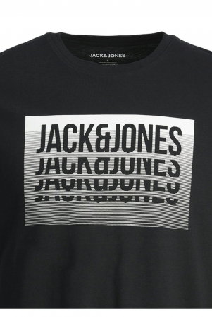 Tricou JACK &JONES Flint - 12248614-Black [1]
