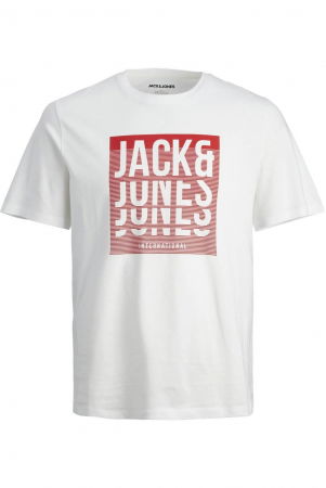 Tricou JACK &JONES Flint - 12248614-White [0]