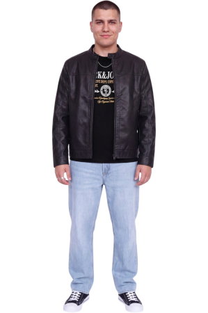Tricou JACK &JONES Frederiksberg Colorfull Front PLS - 12305847-Black [3]
