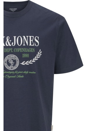 Tricou JACK &JONES Frederiksberg Colorfull Front PLS - 12305847-Odyssey Gray [2]