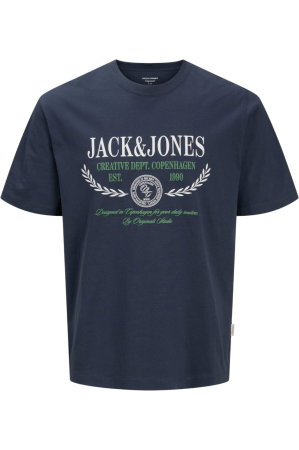 BĂRBAŢI - Tricou JACK &JONES Frederiksberg Colorfull Front PLS - 12305847-Odyssey Gray