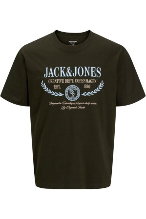 BĂRBAŢI - Tricou JACK &JONES Frederiksberg Colorfull Front PLS - 12305847-Rosin