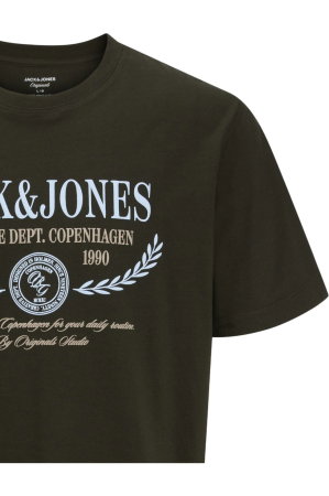 Tricou JACK &JONES Frederiksberg Colorfull Front PLS - 12305847-Rosin [3]