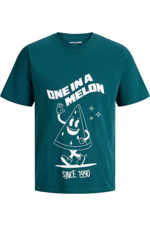 BĂRBAŢI - Tricou JACK &JONES Funny Fruit - 12288084-Atlantic Deep
