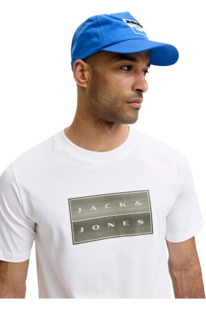 Tricou JACK &JONES Fusion Box Print - 12300904-Bright White [2]