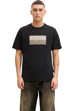 BĂRBAŢI - Tricou JACK &JONES Fusion Dots Print - 12289863-Black