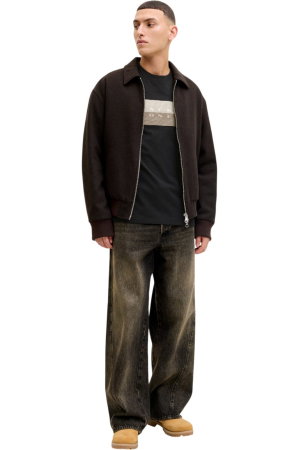 Tricou JACK &JONES Fusion Dots Print - 12289863-Black [4]