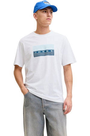 BĂRBAŢI - Tricou JACK &JONES Fusion Dots Print - 12289863-Bright White