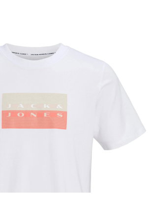 Tricou JACK &JONES Fusion Dots Print - 12289863-Bright White WP [2]