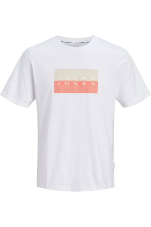ÎMBRĂCĂMINTE - Tricou JACK &JONES Fusion Dots Print - 12289863-Bright White WP