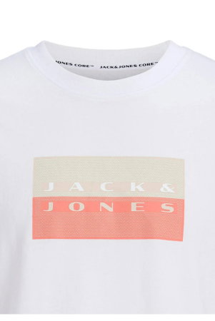 Tricou JACK &JONES Fusion Dots Print - 12289863-Bright White WP [1]