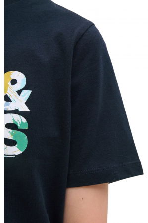 Tricou JACK &JONES Geplas Crew JNR - 12279670-Sky Captain [2]