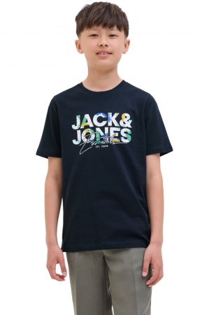 REDUCERI - Tricou JACK &JONES Geplas Crew JNR - 12279670-Sky Captain