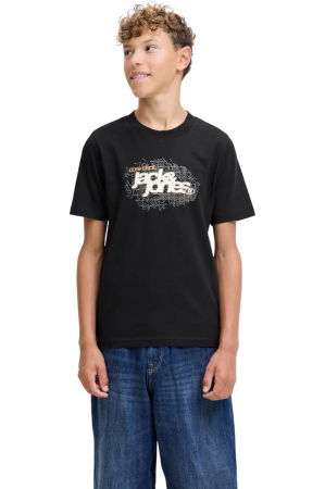 TRICOURI - Tricou JACK &JONES Grid Branding JNR - 12288652-Black