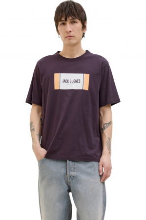 ÎMBRĂCĂMINTE - Tricou JACK &JONES Hayato BTS LN - 12278508-Plum Perfect