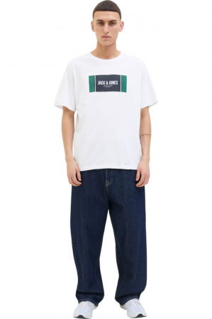 Tricou JACK &JONES Hayato BTS LN - 12278508-White [4]