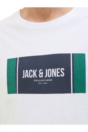 Tricou JACK &JONES Hayato BTS LN - 12278508-White [3]